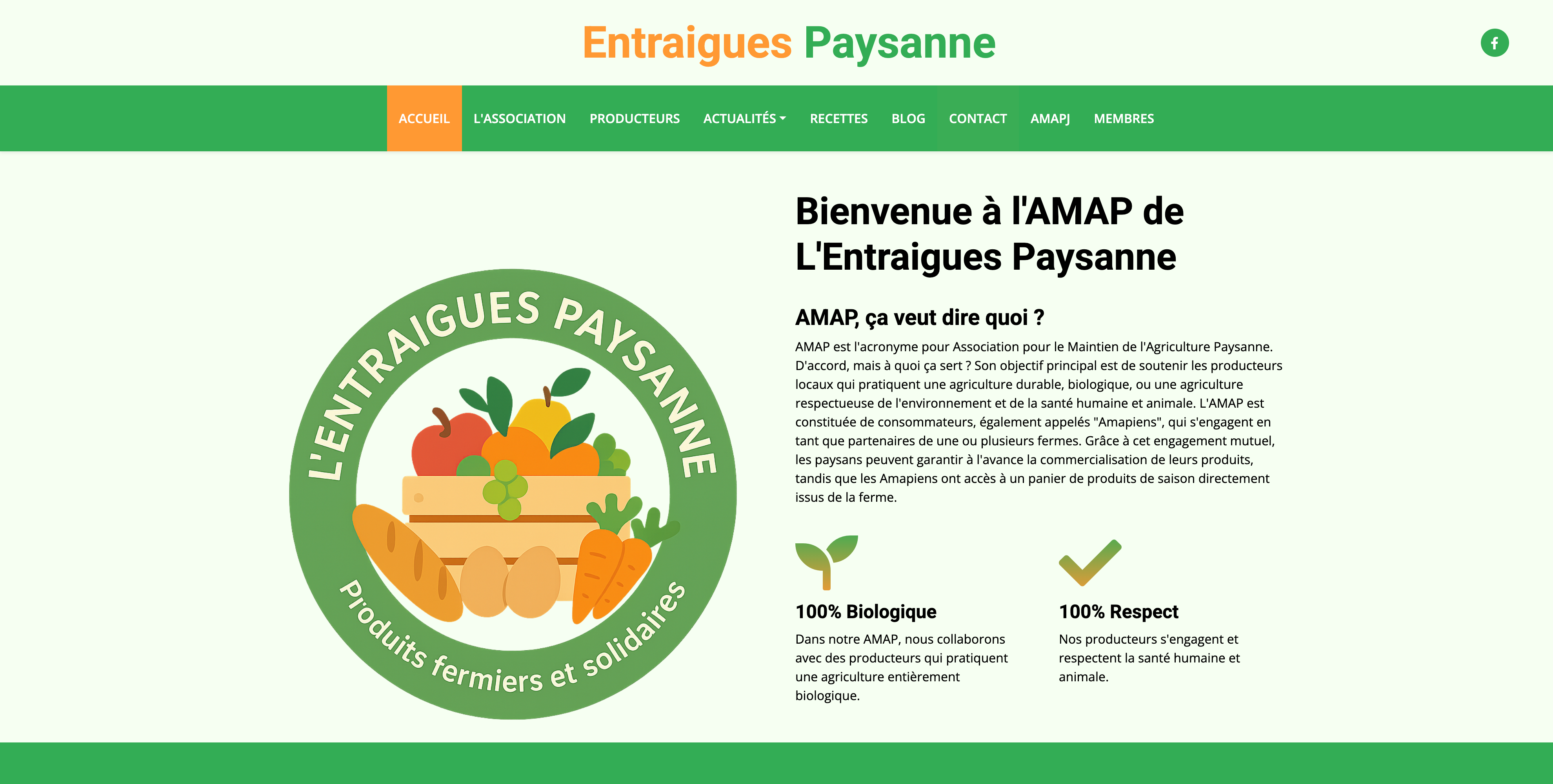 Aperçu du projet AMAP Entraigues Sur La Sorgue